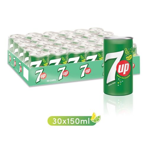 7UP Carbonated Soft Drink Can 30 X 150 Ml