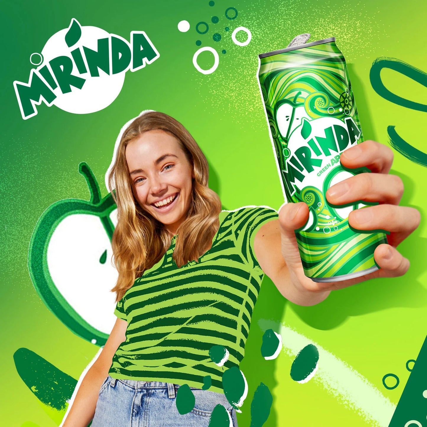 Mirinda Green Apple Can 330 ml x 6