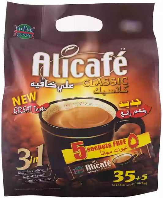 Alicafe Classic 3 In 1 Regular Coffee 40 Sachets 700g