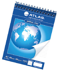 Atlas   Spiral Notepad A7 50 sheet DSP=72EA  AS-PSA76611I