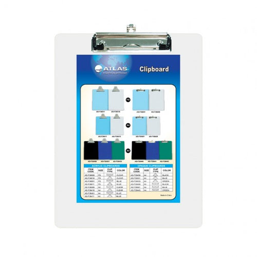 Atlas Clip Board A4 Pull type Clear 6281073455308