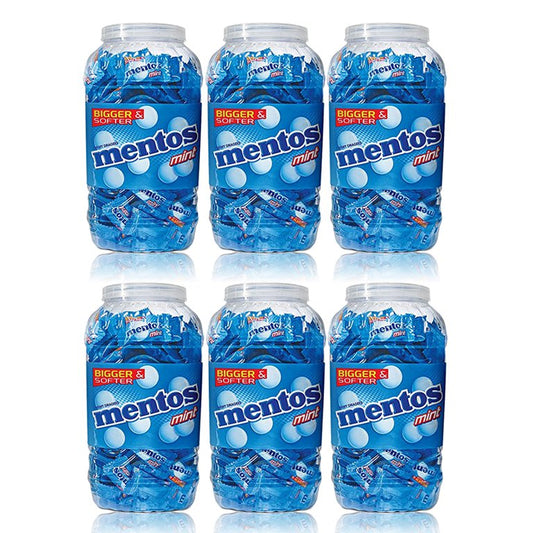 Mentos, Mint Flavour, Chewy Candy Jar, 540g x 6