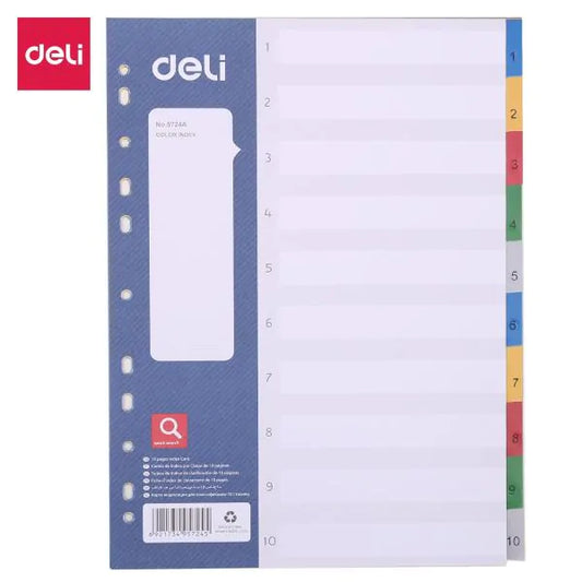 Divider 1 To 10 Colour Deli