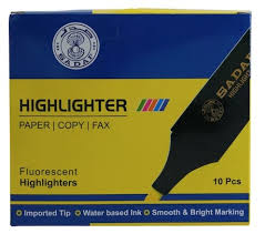 SADAF HIGHLIGHTER SDF6170 YELLOW COLOUR X10PCS /BOX