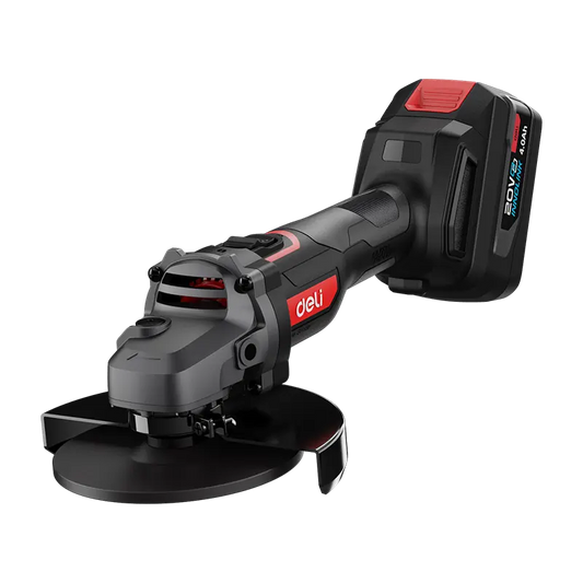 Deli Li-ion Angle Grinder 115mm 20V 4Ahx2 DE-EDE-JM20-3D4