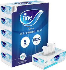 Fine CLASSIC Facial Tissue 2 Ply 6x 150 Sheets /Bndl