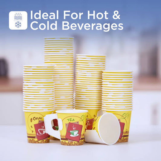 Hotpack Paper Cup 7oz W/ Print 7oz W/o Handle 50x20pkt