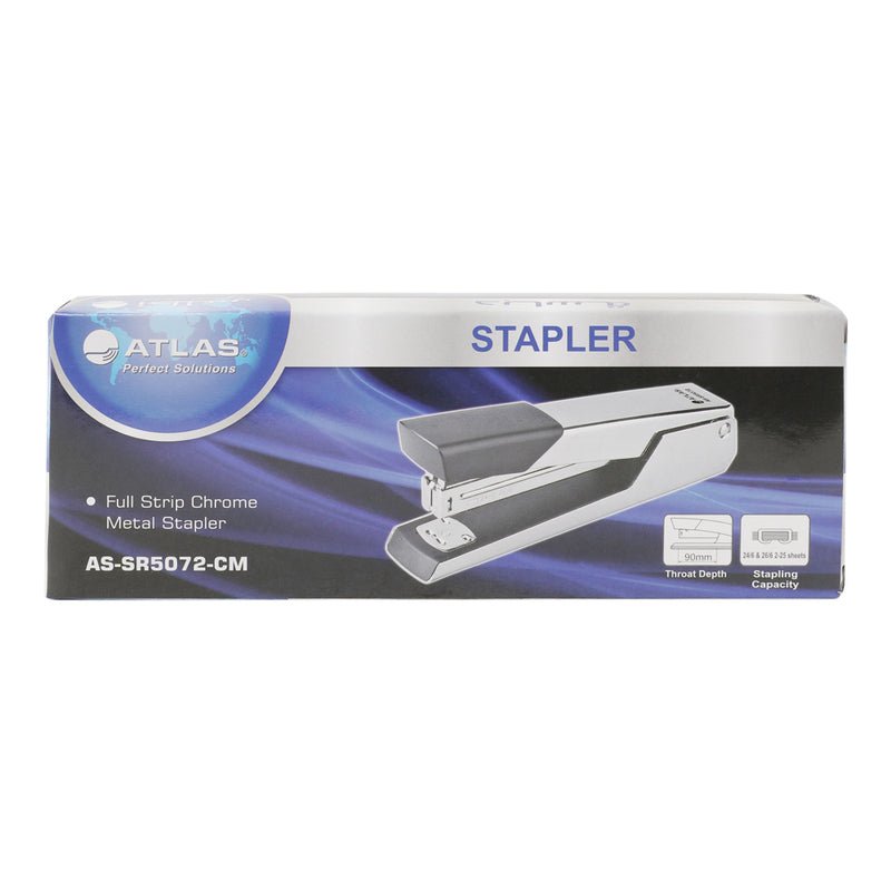Atlas   Full Strip Metal Stapler Chrome  AS-SR5072-CM
