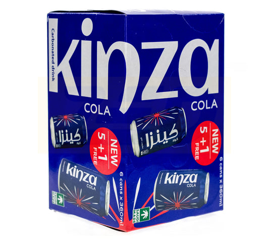 Kinza Carbonated Drink Cola 6 x 360 ml