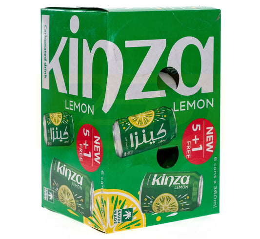 Kinza Carbonated Drink Lemon 6 x 360 ml