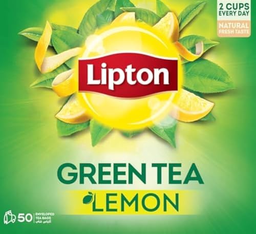 Lipton Green Tea Lemon Envelope Tea Bags 50x1.3g