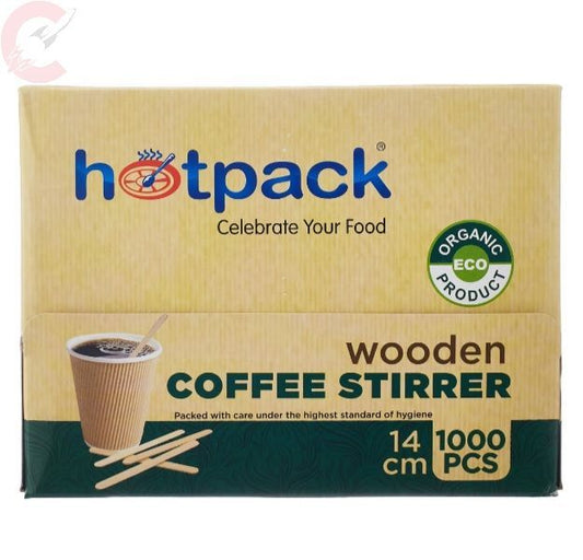 Hotpack Coffee Stirrer Individually Wrapped 1000s