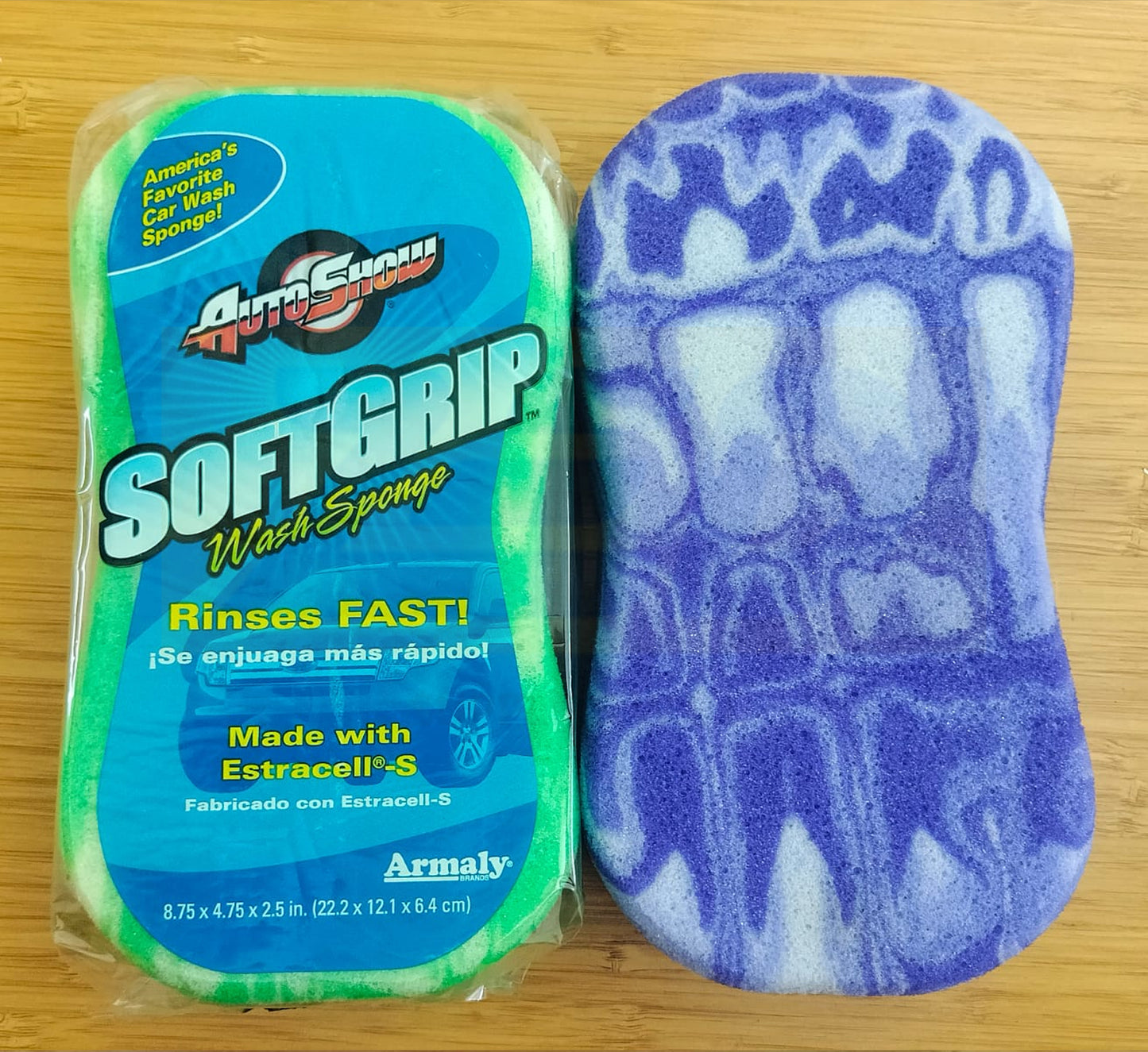 AutoShow SOFTGRIP® Wash Sponge  1pcs Scratch Free  Utility Sponge Assorted