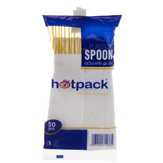 Hotpack Plastic Spoon Big 50s HD WHITE