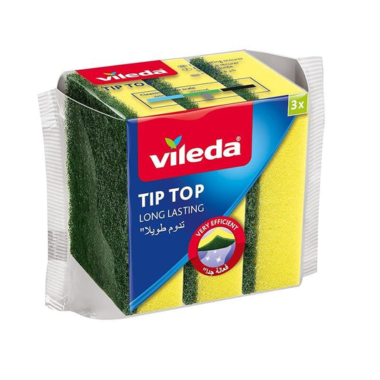 Vileda Tip Top Dish Sponge 3 Pcs