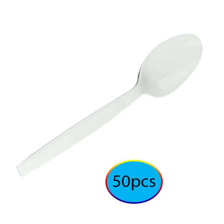 Hotpack Plastic Spoon Big 50s HD WHITE