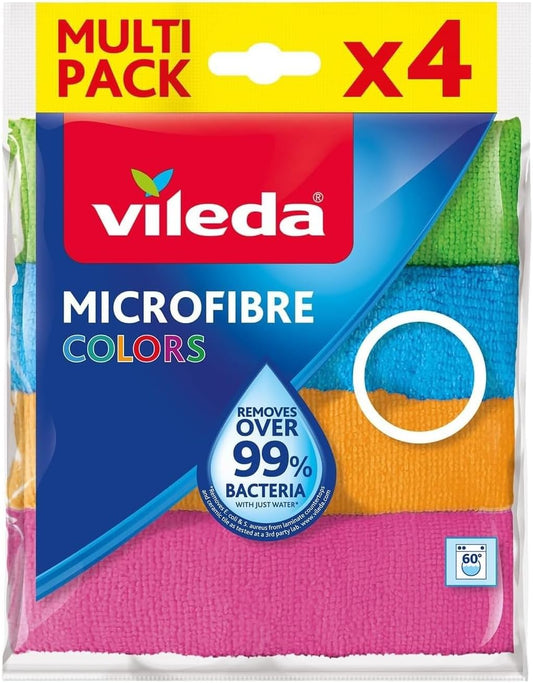VILEDA Microfiber Cloth 4s 36x36